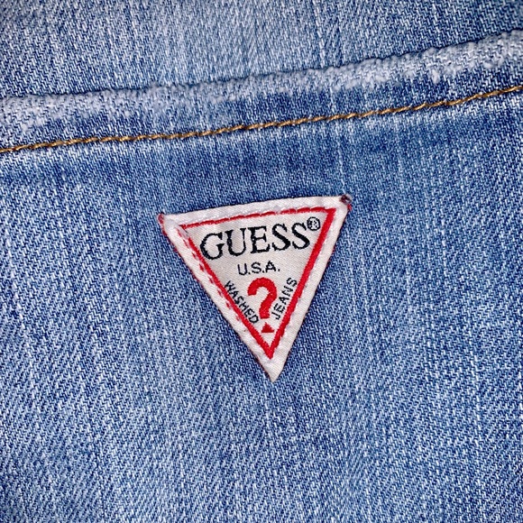 Guess Jeans Skirt Original Design Front Button Down, Size 25 - Picture 5 of 7